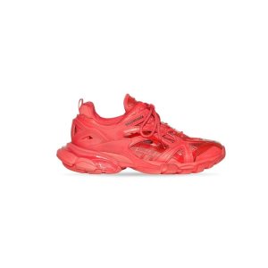 Tenisky Balenciaga Tracking.2 Clear Sole Panske Červené | 960-DQFVAM